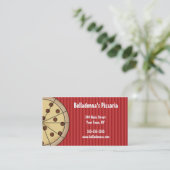 Modèle italien de carte de visite de Pizzaria de (Debout devant)