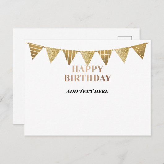 Modèle Joyeux Anniversaire (Devant / Derrière)