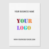 Modèle magnétique du logo et du Carte de visite de (Devant)