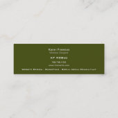 Modèle maigre de carte de profil de jungle de (Dos)