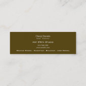 Modèle maigre de carte de profil de jungle de (Dos)