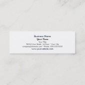 Modèle maigre de carte de visite de dentelle noire (Dos)