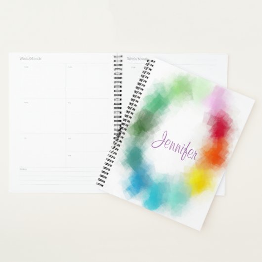 Modèle manuscrit moderne élégant coloré (Devant avec enveloppe)