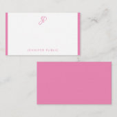 Modèle manuscrit Monogramme Moderne Simple (Devant / Derrière)