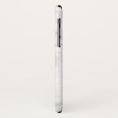 Modèle Marbre blanc Motif iPhone XS Coque (Dos/Gauche)