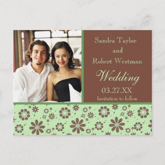 Modèle Mariage carte photo (Devant)