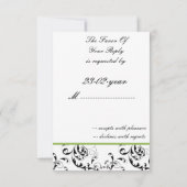 modèle mariage damassé R.S.V.P standard 3,5 x 5 (Dos)