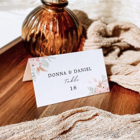 Modèle Mariage fleur sauvage Cartes de Place