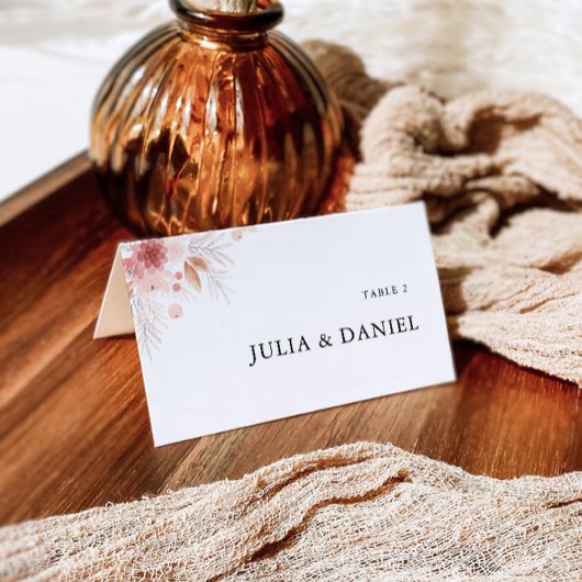 Modèle Mariage fleur sauvage Cartes de Place