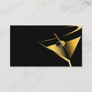 Modèle Martini de cartes de visite de barman