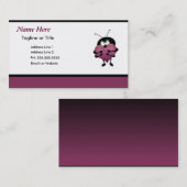 modèle mignon de carte d'insecte (Devant / Derrière)