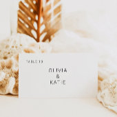 Modèle minimaliste des cartes de Mariage