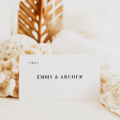 Modèle minimaliste des cartes de Mariage