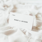 Modèle minimaliste des cartes de Mariage