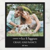 Modèle minimaliste Étiquette photo (Étiquettes simples)