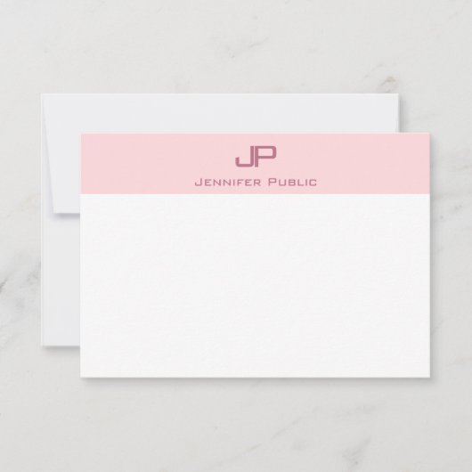 Modèle minimaliste monogramme créatif (Devant)