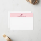 Modèle minimaliste monogramme créatif (Devant/Arrière en situation)