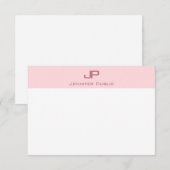 Modèle minimaliste monogramme créatif (Devant / Derrière)