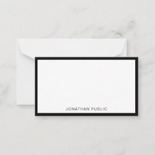 Modèle minimaliste noir blanc élégant tendance