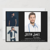 Modèle modèle masculin de carte d'élém. de (Dos)