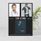 Modèle modèle masculin de noir de carte d'élém. (Debout devant)