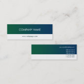 Modèle moderne de carte de profil de Minimalistic (Devant / Derrière)