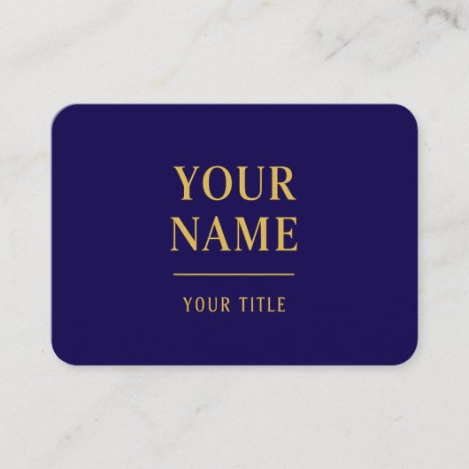 Modèle moderne de carte de visite Black & Gold (Devant)