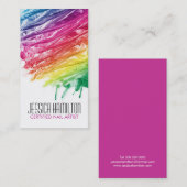 MODÈLE MODERNE DE CARTE DE VISITE D'ARTISTE DE (Devant / Derrière)