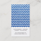 Modèle moderne de carte de visite de Chevron (Dos)