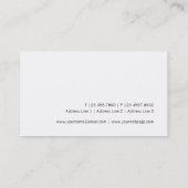 Modèle moderne de carte de visite de zen de (Dos)