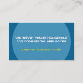 Modèle moderne de cartes de visite de réparation (Dos)