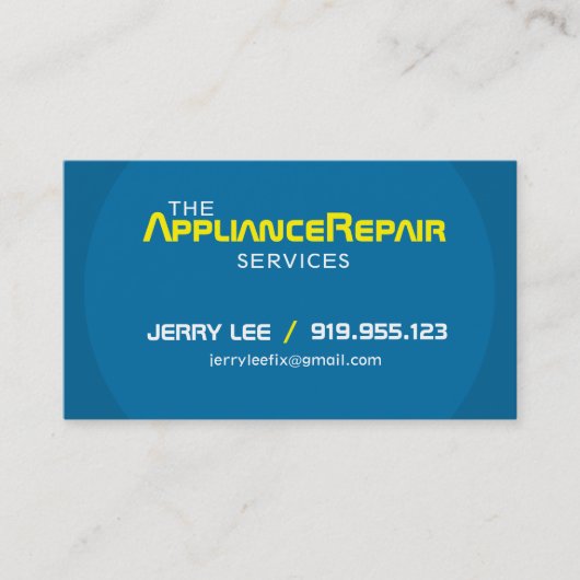 Modèle moderne de cartes de visite de réparation (Devant)
