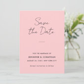 Modèle Moderne de Typographie Rose Pâle Élégant (Debout devant)