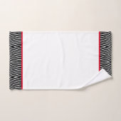 Modèle moderne de zèbre noir et blanc avec bande r (Serviette à main)