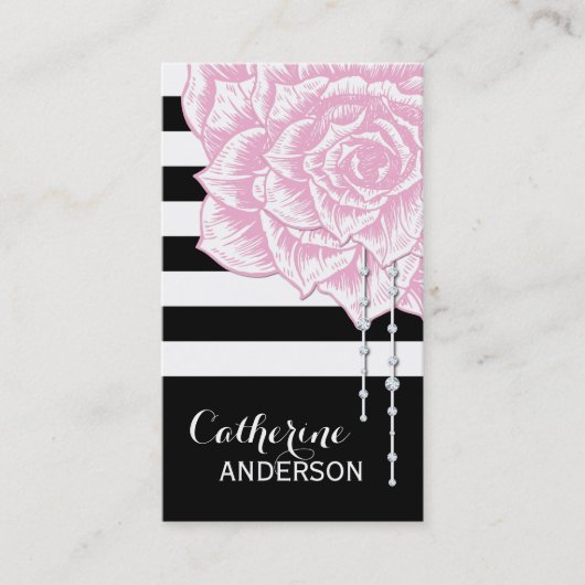 Modèle moderne et chic de carte de visite (Devant)