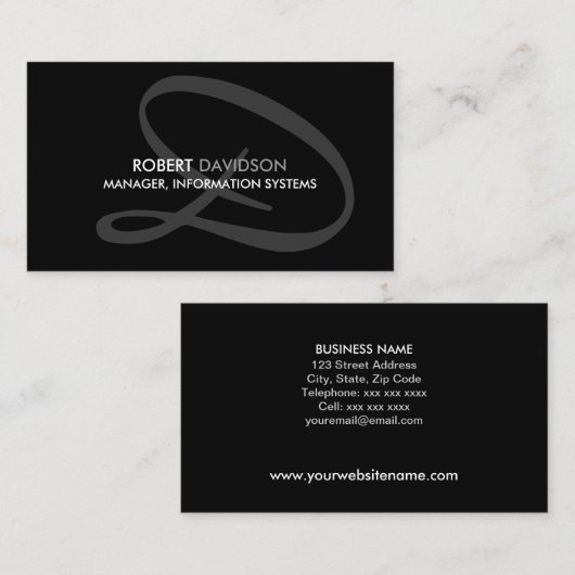 Modèle moderne et élégant de carte de visite de (Devant / Derrière)