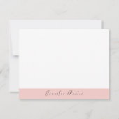 Modèle moderne manuscrit blanc rose vif (Dos)