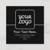 Modèle moderne pour votre logo | Noir & Blanc (Devant)