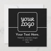 Modèle Moderne pour Votre Logo | Noir & Blanc (Devant)