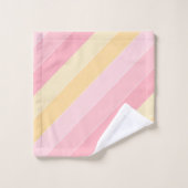 Modèle Moderne, Rose Et Jaune À La Tendance (Gant de toilette)