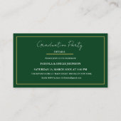 Modèle moderne Twin Graduation Nom Carte Insérer c (Dos)