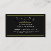 Modèle moderne Twin Graduation Nom Carte Insérer c (Dos)