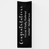 Modèle modifiable de la bannière de retraite Offic (Vertical)