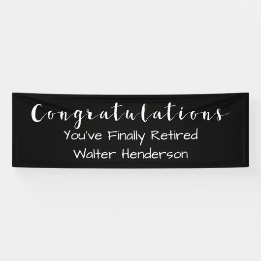 Modèle modifiable de la bannière de retraite Offic (Horizontal)