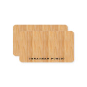 Modèle Monogramme de texte désorganisé (Devant/Arrière en situation)