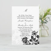 Modèle Monogramme - Invitations de mariage (Debout devant)