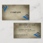 Modèle naturel attrayant de carte de visite (Devant / Derrière)