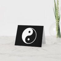 Modèle noir et blanc d'illustration de Yin Yang