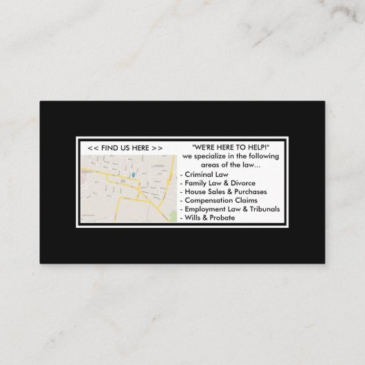 Modèle noir et blanc simple et professionnel (Dos)