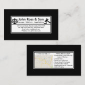 Modèle noir et blanc simple et professionnel (Devant / Derrière)